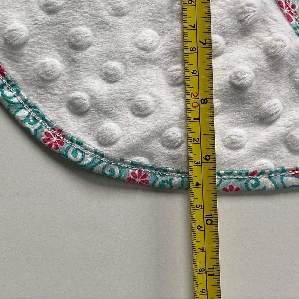 Mud Pie Bib Caterpillar NEW NWT baby infant bugs nature white bib patchwork